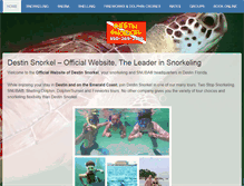 Tablet Screenshot of destinsnorkel.com